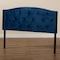 Baxton Studio Leone ModernNavy Blue Velvet Upholstered Headboard-Full 198-12419-ZORO - alternate 3